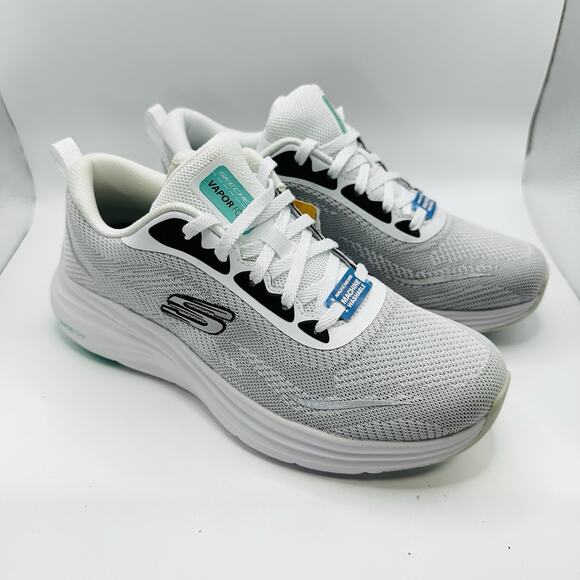 Skechers Womens Sneakers Size 7 White Gray Vapor Foam Memory Foam Walking - Picture 2 of 7